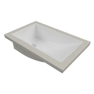 Mini Rectangle Undermount Basin 430x260 Gloss White by Timberline, a Basins for sale on Style Sourcebook