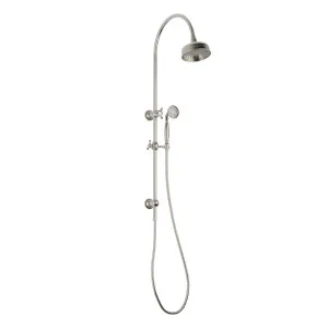 Cromford Twin Shower Brushed Nickel by PHOENIX, a Shower Heads & Mixers for sale on Style Sourcebook