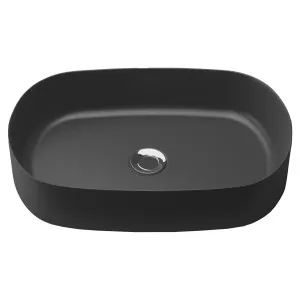 Myrtle Vessel Basin 550x360 Black Matt by Timberline, a Basins for sale on Style Sourcebook