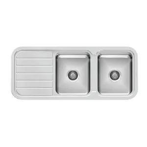 Phoenix 1000 Double Bowl Sink W/-Drainer NTH  Stainless Steel by PHOENIX, a Kitchen Sinks for sale on Style Sourcebook