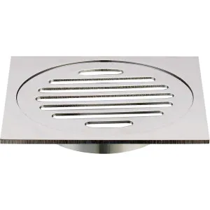 Haus 25 Grate Sq 110x110x80mm Brushed Nickel by Haus25, a Shower Grates & Drains for sale on Style Sourcebook