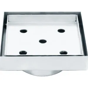 Haus 25 Tile Insert 110x110x80mm Chrome by Haus25, a Shower Grates & Drains for sale on Style Sourcebook