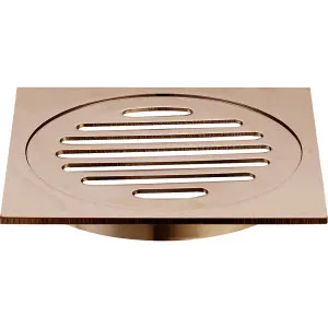 Haus 25 Grate Sq 110x110x100mm Brushed Copper by Haus25, a Shower Grates & Drains for sale on Style Sourcebook