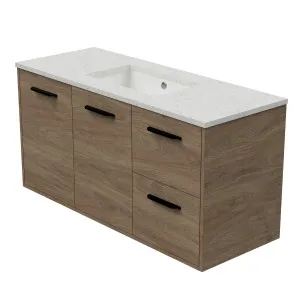 Noosa Vanity Wall Hung 1200 Centre WG Basin SilkSurface UC Top by Timberline, a Vanities for sale on Style Sourcebook