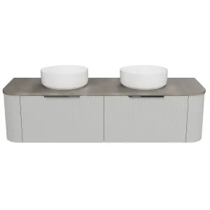 Santos Vanity Wall Hung 1500 Double WG Basins SilkSurface AC Top by Timberline, a Vanities for sale on Style Sourcebook