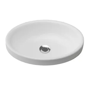 Coast Semi Inset Basin 495x365 Gloss White by Timberline, a Basins for sale on Style Sourcebook