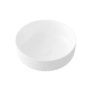 Allure Dimple Vessel Basin 360x360 Matte White by Timberline, a Basins for sale on Style Sourcebook