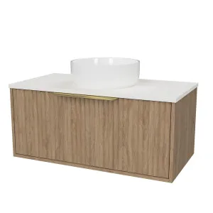Elwood Vanity Wall Hung 900 Centre WG Basin SilkSurface AC Top by Timberline, a Vanities for sale on Style Sourcebook