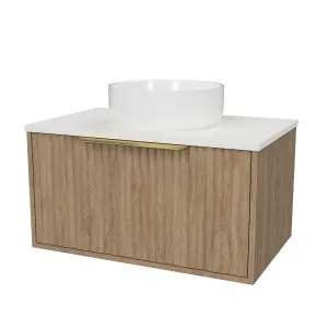 Elwood Vanity Wall Hung 750 Centre WG Basin SilkSurface AC Top by Timberline, a Vanities for sale on Style Sourcebook
