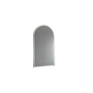 Arch LED Mirror 500X900 Rose Gold by Remer, a Illuminated Mirrors for sale on Style Sourcebook