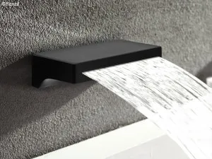 Forche Bath Outlet Waterfall 140 Matte Black by Fienza, a Bathroom Taps & Mixers for sale on Style Sourcebook