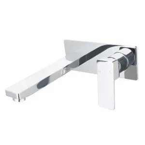 Ceram Wall Basin Set Straight 195 Chrome by Ikon, a Bathroom Taps & Mixers for sale on Style Sourcebook