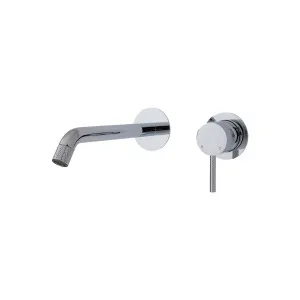 Axle Wall Basin Set Small Plate Curved 200 Chrome by Fienza, a Bathroom Taps & Mixers for sale on Style Sourcebook
