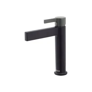 Sansa Basin Mixer Matte Black w GM Handle by Fienza, a Bathroom Taps & Mixers for sale on Style Sourcebook
