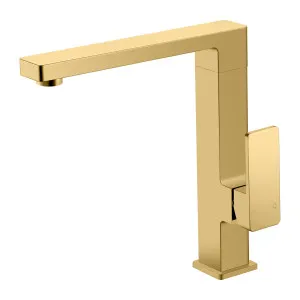Ceram Sink Mixer Square Neck 196 Brushed Gold by Ikon, a Laundry Taps for sale on Style Sourcebook