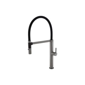 Sansa Sink Mixer Pull Out/Pull Down Gooseneck 231 Gun Metal by Fienza, a Laundry Taps for sale on Style Sourcebook