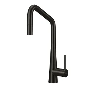 Essente Sink Mixer Pull Out/Pull Down Square 261 Matte Black by Oliveri, a Kitchen Taps & Mixers for sale on Style Sourcebook