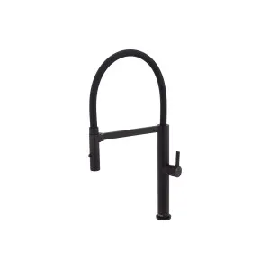 Sansa Sink Mixer Pull Out/Pull Down Gooseneck 231 Matte Black by Fienza, a Kitchen Taps & Mixers for sale on Style Sourcebook