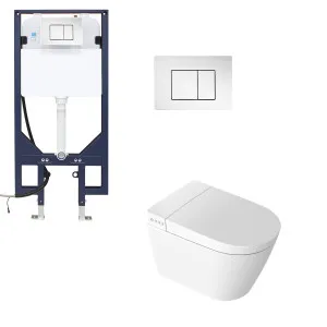 Novus Smart WH Suite P Trap Square ABS Chrome Button by Zumi, a Toilets & Bidets for sale on Style Sourcebook