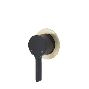 Sansa Wall/Shower Mixer Matte Black w Small UB plate by Fienza, a Shower Heads & Mixers for sale on Style Sourcebook