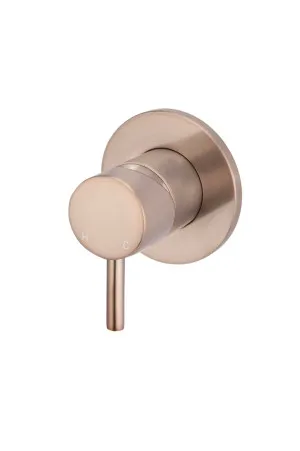 Round Wall/Shower Mixer Small Champagne by Meir, a Bathroom Taps & Mixers for sale on Style Sourcebook