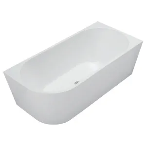 Isabella Back To Wall Bath Left Acrylic 1700 Gloss White by Fienza, a Bathtubs for sale on Style Sourcebook