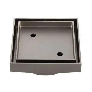 KFG Tile Insert Gun Metal 115x115x75 by KST, a Shower Grates & Drains for sale on Style Sourcebook