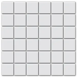 Mod White Matt Mosaic Tile by Beaumont Tiles, a Mosaic Tiles for sale on Style Sourcebook