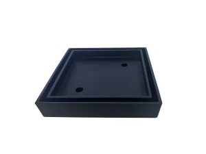 KFG Tile Insert Satin Black 115x115x75mm by Niclis, a Shower Grates & Drains for sale on Style Sourcebook