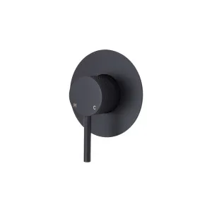 Axle Wall/Shower Mixer Large Plate Matte Black by Fienza, a Shower Heads & Mixers for sale on Style Sourcebook