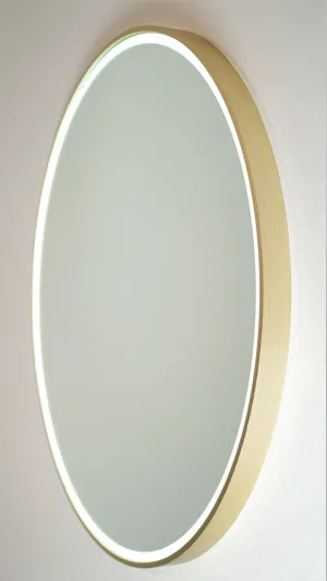Sphere LED Mirror 610 Brushed Brass by Remer, a Illuminated Mirrors for sale on Style Sourcebook