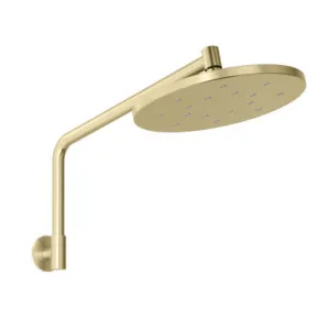 Ormond High Rise Shower Arm And Rose Brushed In Gold By Phoenix by PHOENIX, a Showers for sale on Style Sourcebook