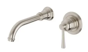 Cromford Switchmix Wall Basin/Bath Mixer Set Fit-Off Kit In Brushed Nickel By Phoenix by PHOENIX, a Bathroom Taps & Mixers for sale on Style Sourcebook