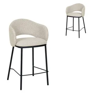Set of 2 - Mani 65cm Black Bar Stool - Clay Grey by Interior Secrets - AfterPay Available by Interior Secrets, a Bar Stools for sale on Style Sourcebook