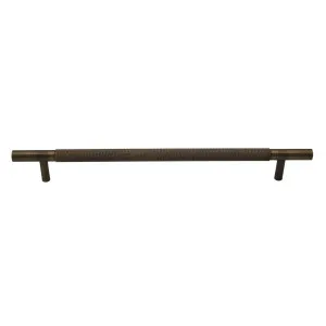 Aged Brass Knurled Drawer Pull - Charmian Large (280mm overall) by Manovella, a Cabinet Hardware for sale on Style Sourcebook