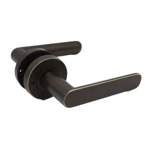 Aged Brass Privacy Door Handle - Fairhaven by Manovella, a Door Knobs & Handles for sale on Style Sourcebook