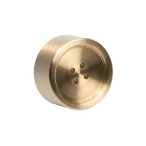 Brushed Brass Button Cabinet Knob - Bianca by Manovella, a Cabinet Hardware for sale on Style Sourcebook