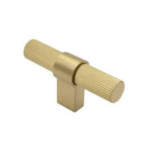 Brushed Brass Fluted T-Bar - Athena by Manovella, a Cabinet Hardware for sale on Style Sourcebook