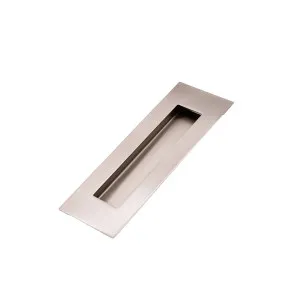 Brushed Nickel Sliding Door Flush Pull 120mm x 40mm by Manovella, a Door Knobs & Handles for sale on Style Sourcebook