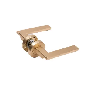 Satin Brass Privacy Door Handle - Hamilton by Manovella, a Door Hardware for sale on Style Sourcebook