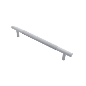 White Knurled Drawer Pull - Charmian Medium (198mm overall) by Manovella, a Cabinet Hardware for sale on Style Sourcebook