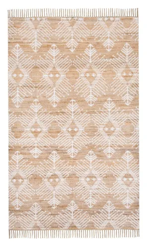 Rosie White and Natural Jute Rug by Miss Amara, a Persian Rugs for sale on Style Sourcebook