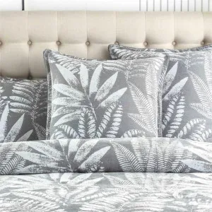 Renee Taylor Raven Jacquard Charcoal European Pillowcase by null, a Cushions, Decorative Pillows for sale on Style Sourcebook