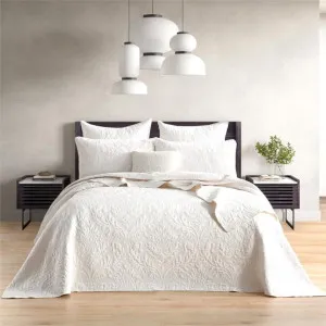 Renee Taylor Berlin Jacquard Stone Coverlet Set by null, a Quilt Covers for sale on Style Sourcebook