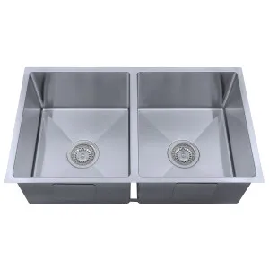 Marki Double Bowl NTH 760x440 Stainless Steel by Haus25, a Basins for sale on Style Sourcebook