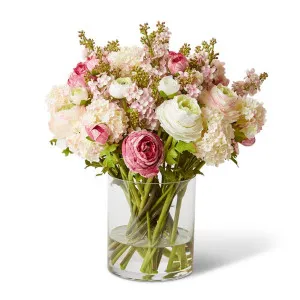 Spring Garden Mix -Cylinder Vase - 40 x 40 x 46cm by Elme Living, a Plants for sale on Style Sourcebook