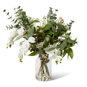 Orchid & Foliage Mix  - Tillie Vase - 80 x 64 x 78 cm by Elme Living, a Plants for sale on Style Sourcebook