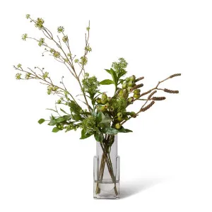 Skimmia Seed & Gumnut Berry - Pixie Vase - 45 x 25 x 95 cm by Elme Living, a Plants for sale on Style Sourcebook