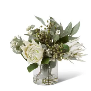 Protea & Gum Nut Mix  - Vera Vase - 46 x 34 x 37 cm by Elme Living, a Plants for sale on Style Sourcebook