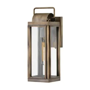 Hinkley Sag Harbor Small Wall Mount Lantern Burnished Bronze by Hinkley, a Outdoor Lighting for sale on Style Sourcebook